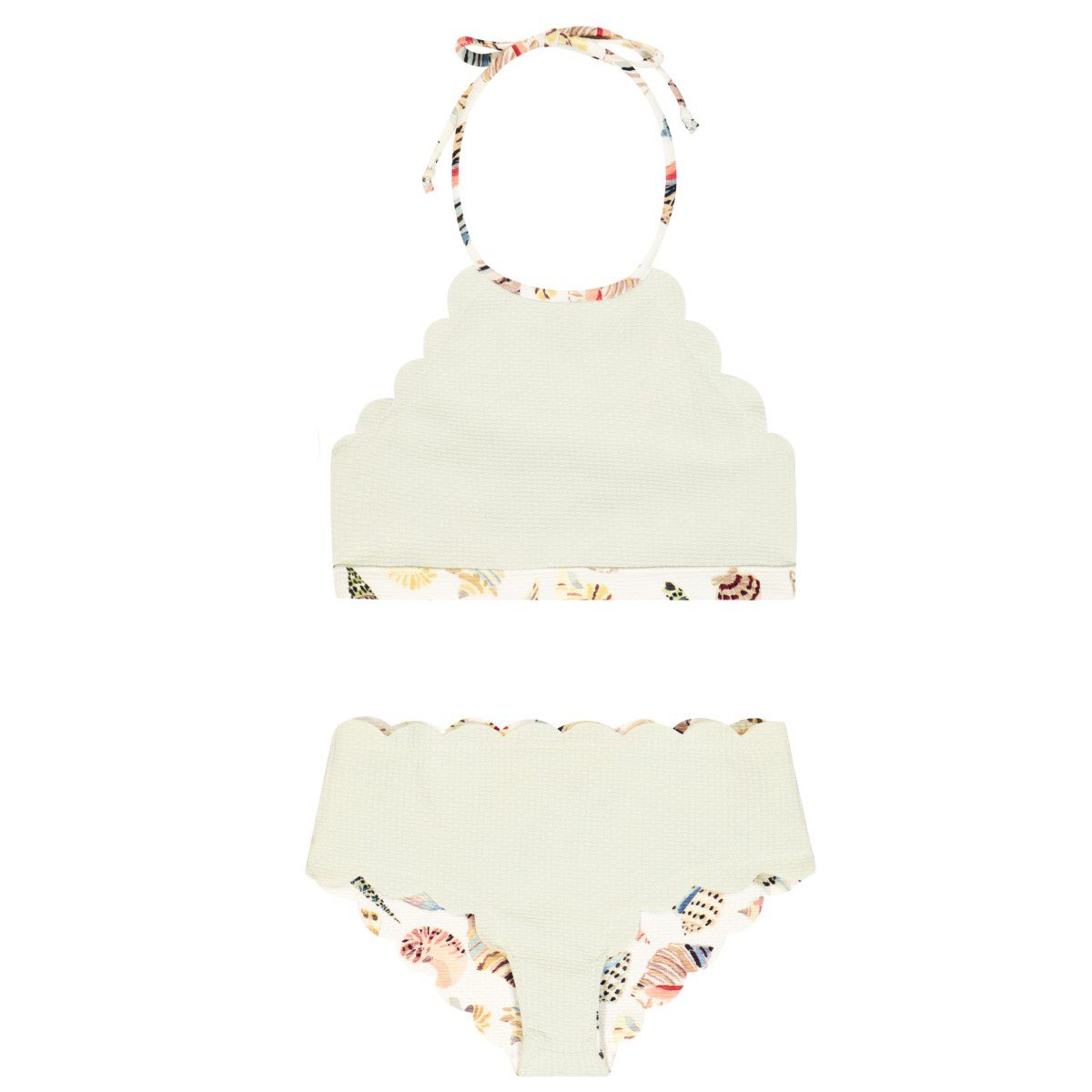 REVERSIBLE Bumby Mott Top & Palm Springs Bottom | Coconut Shell Print/Crystalline