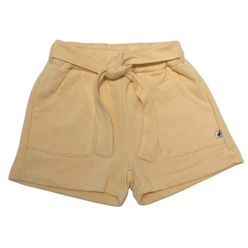 Apricot Puff Sleeve Sweater & Paperbag Jog Short