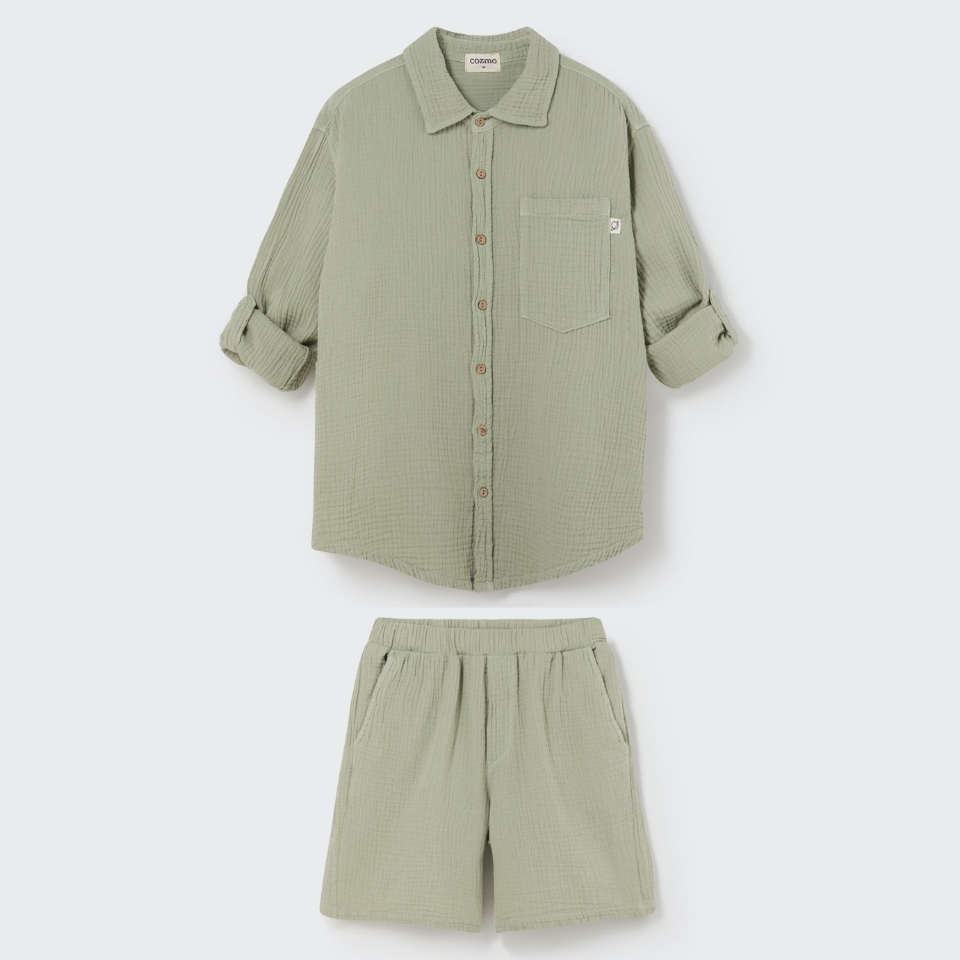 Peterk Soft Gauze Shirt & Alexk Gauze Shorts | Green