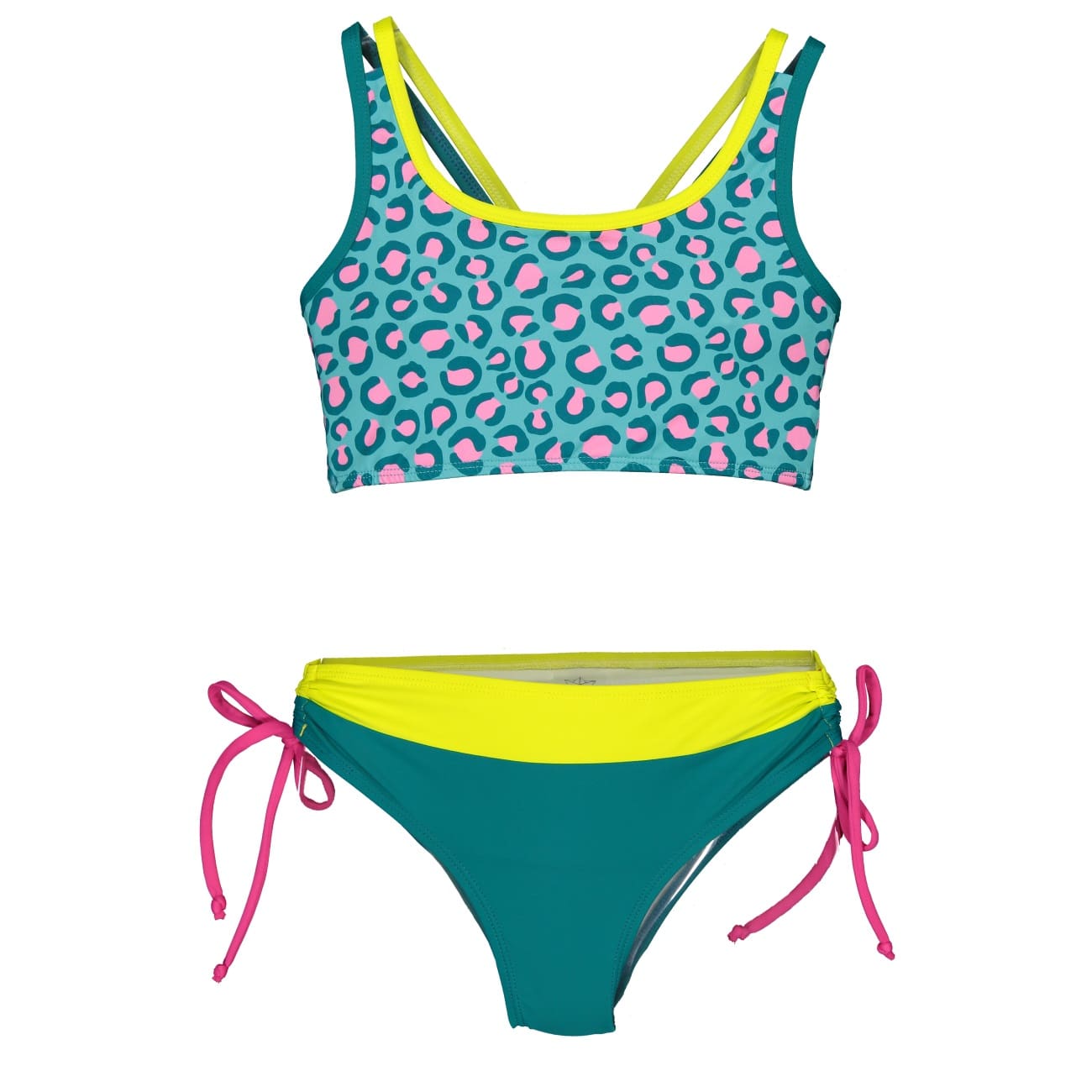 Teal Animal Dots Bikini