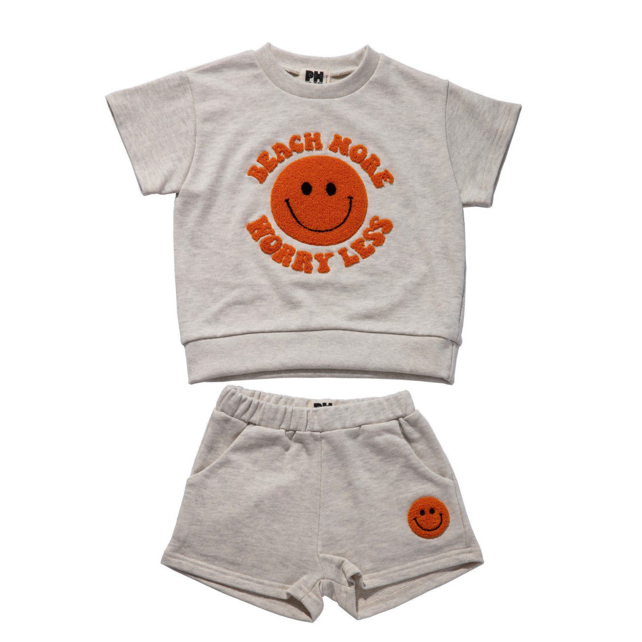 Patch Sweatshirt Set | Beach More, Worry Less