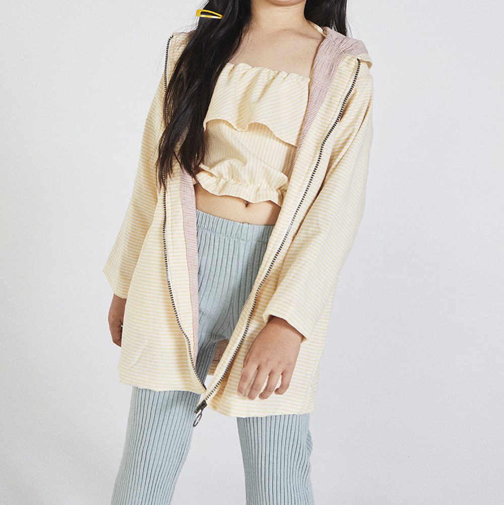 Valentina Yellow Stripes Top & Volpi Green Pants