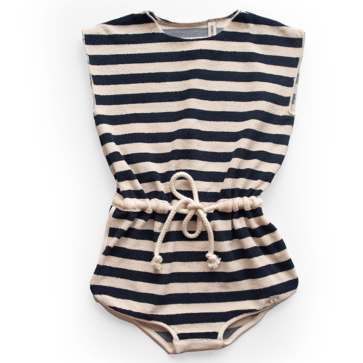 Joa Jumpsuit Terrycloth | Ink Stripe