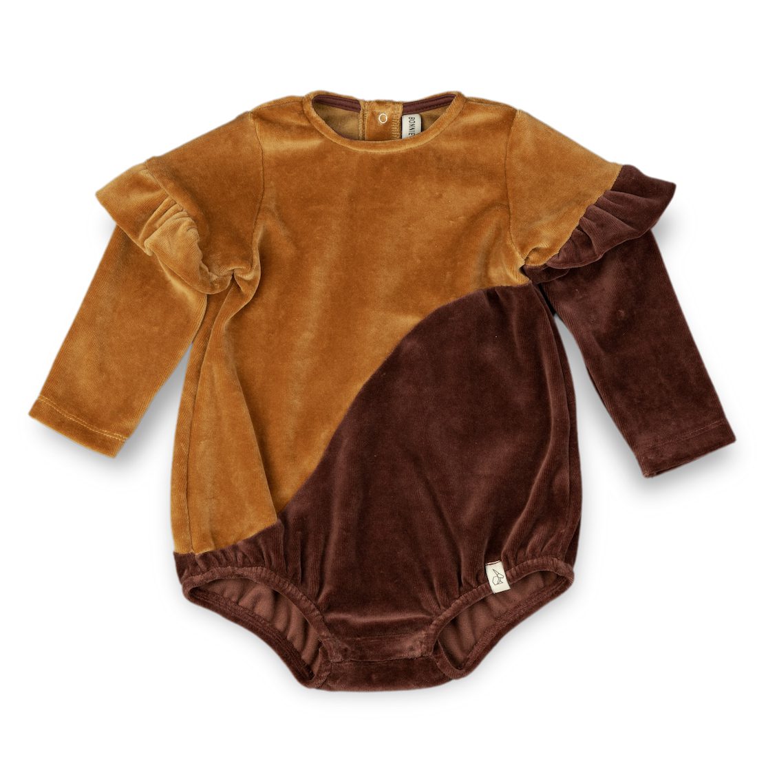 Roxie Romper Velvet Chestnut Harvest