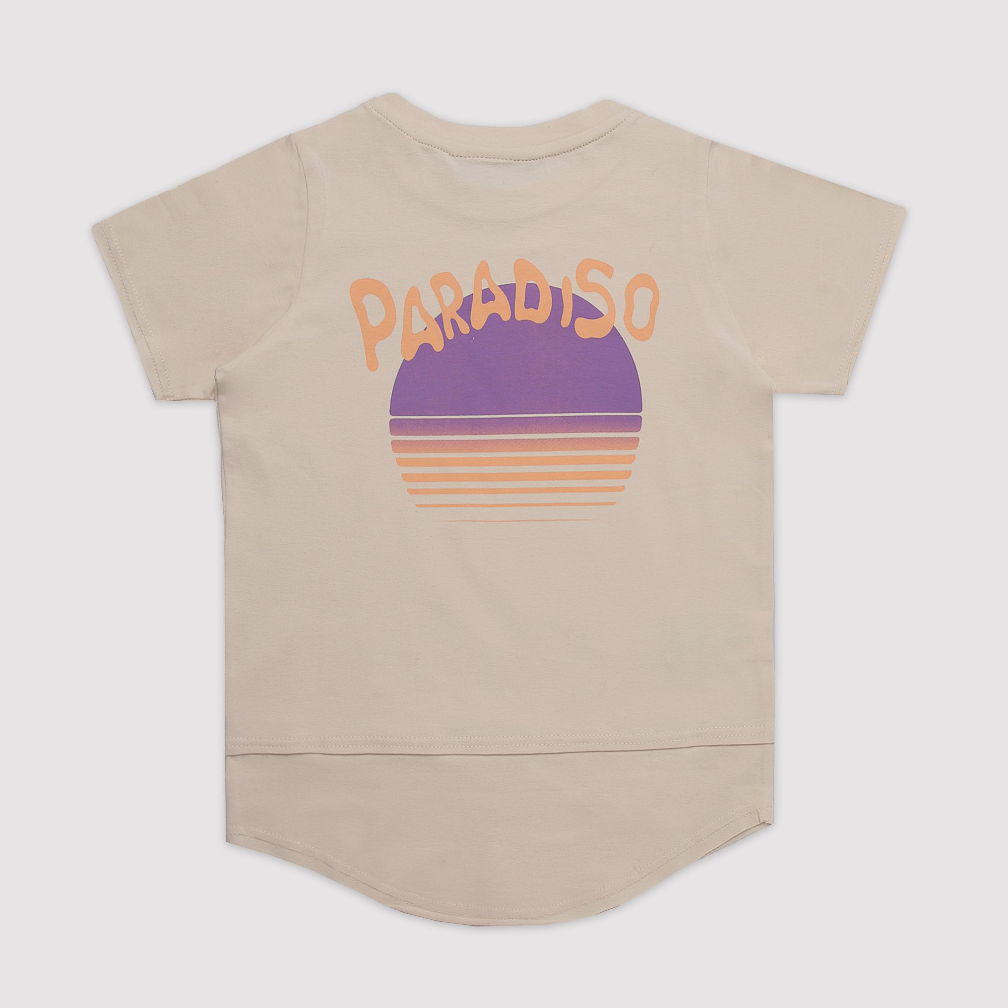 Paradiso Cream T-Shirt & Tie Dye Shorts
