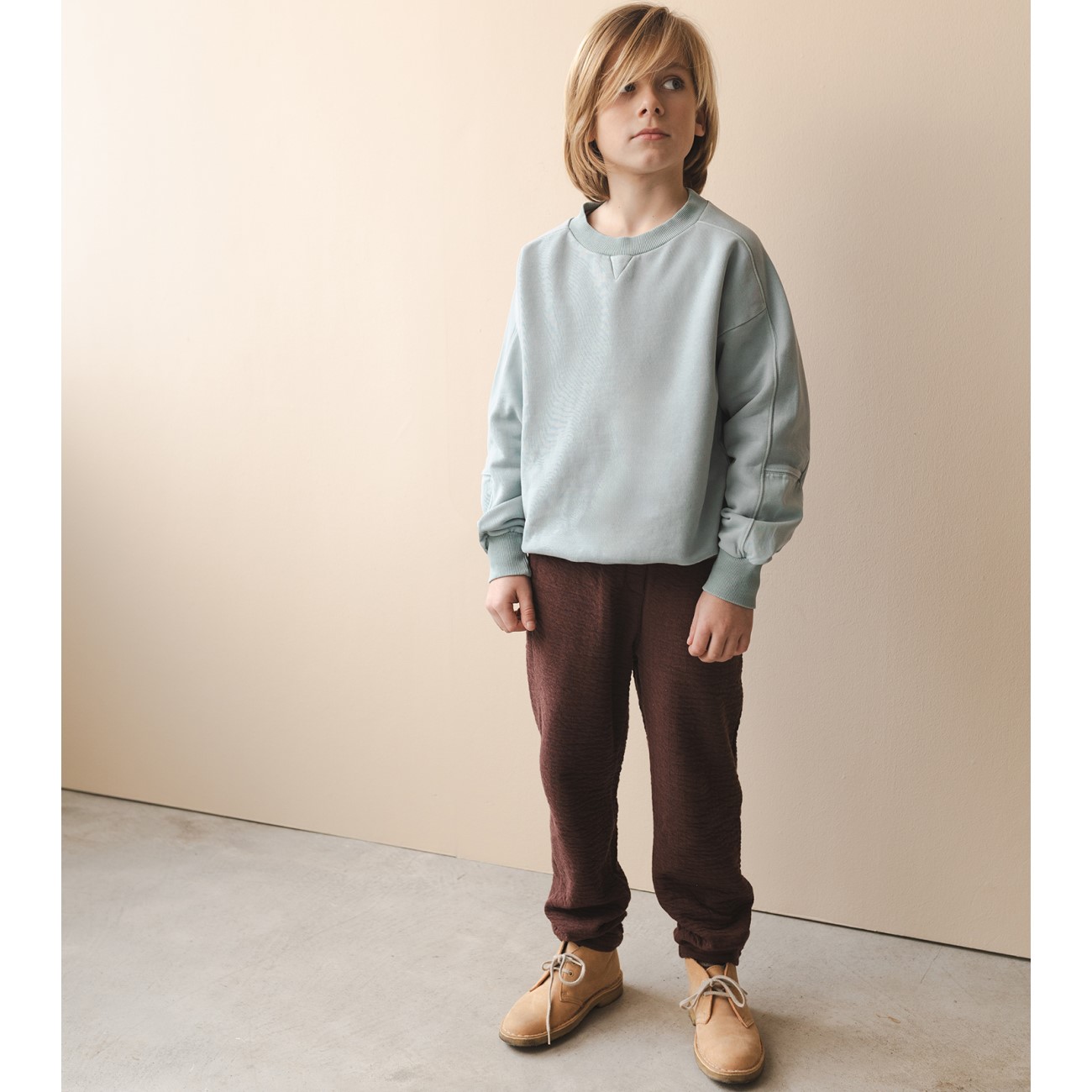 Chunky Sweater & Tapered Pants | Stormy