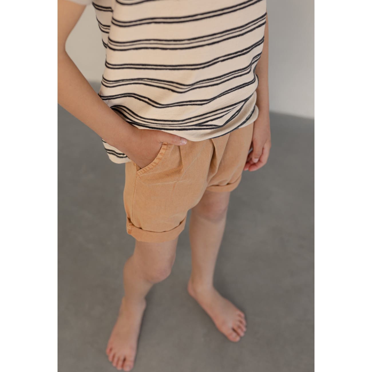 Twill Fold Over Shorts | Dune