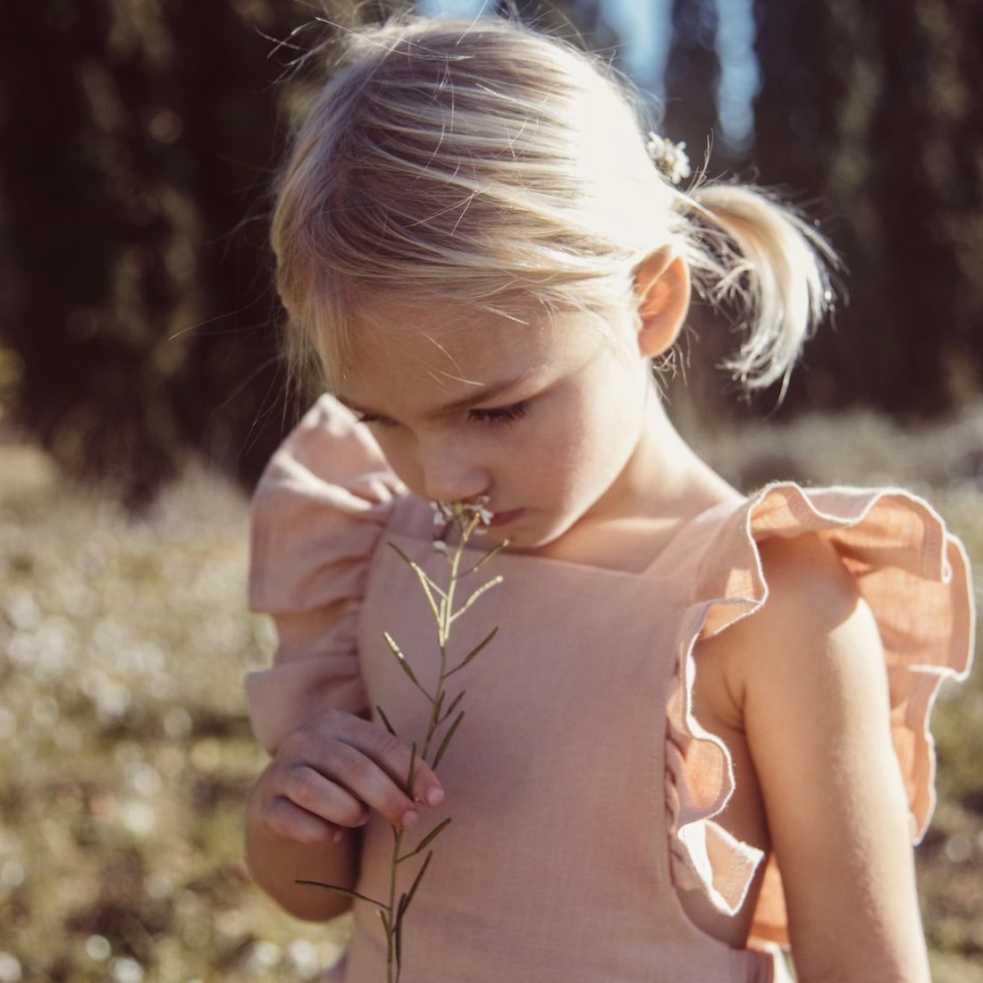 Florence Dungarees | Peach