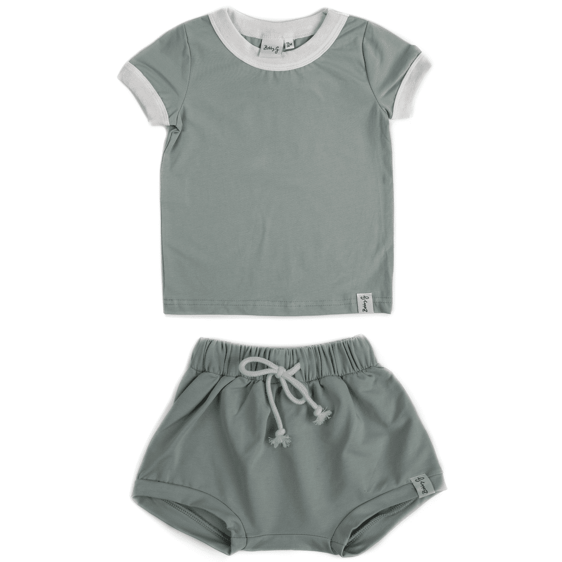 Plain Tee & Shorties | Sea Foam Blue