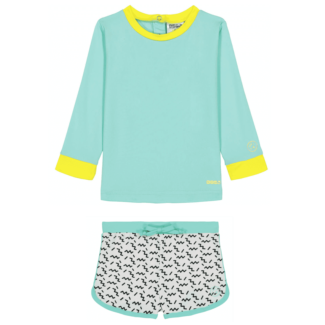 Pop Top Green & Screech Shorts Zig Zag