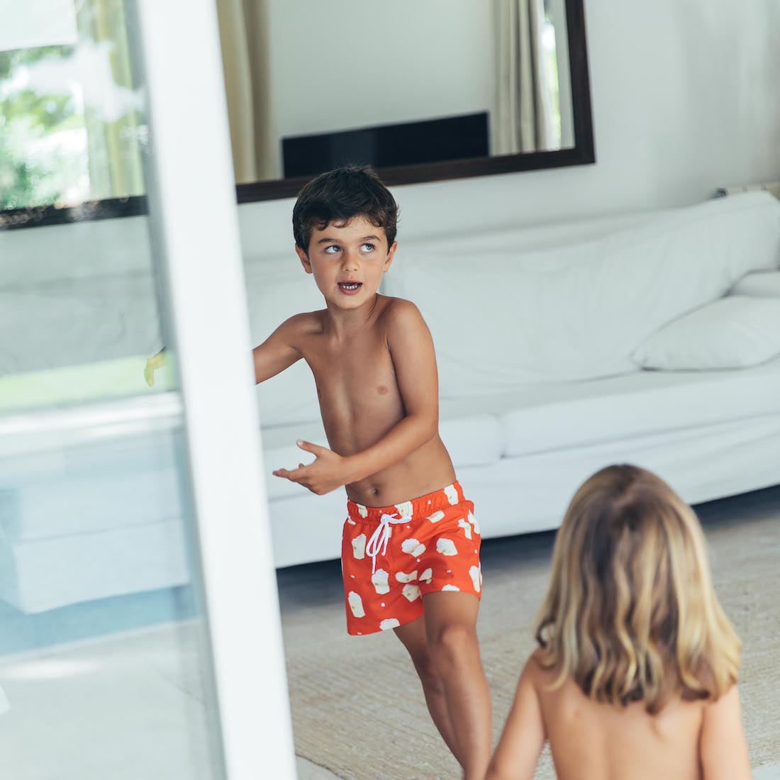 Popcorn Swim Shorts & T-Shirt