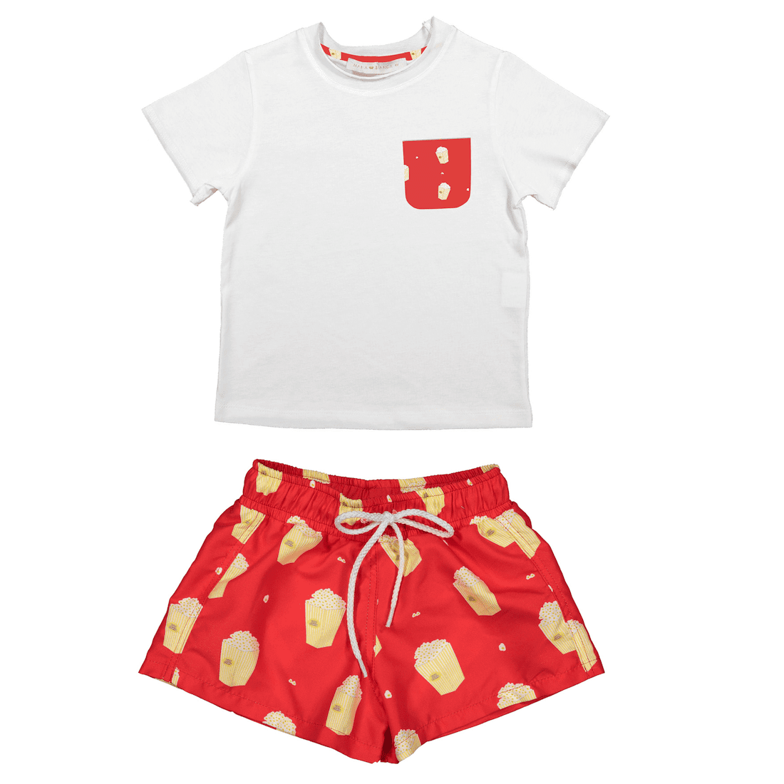 Popcorn Swim Shorts & T-Shirt