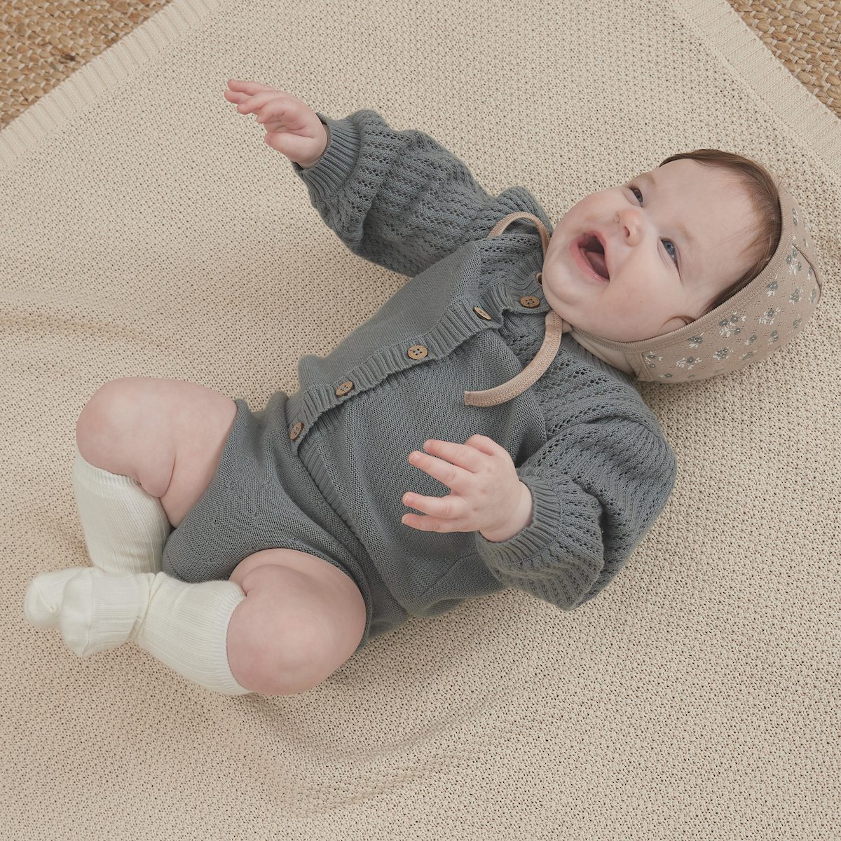 Pointelle Knit Cardigan & | Dusk