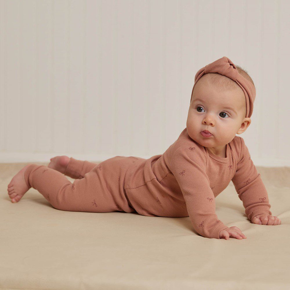Ribbed Tee & Legging Set | Bows
