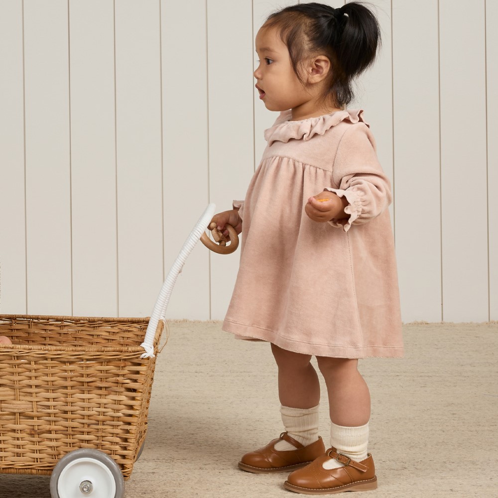 Velour Dress | Blush