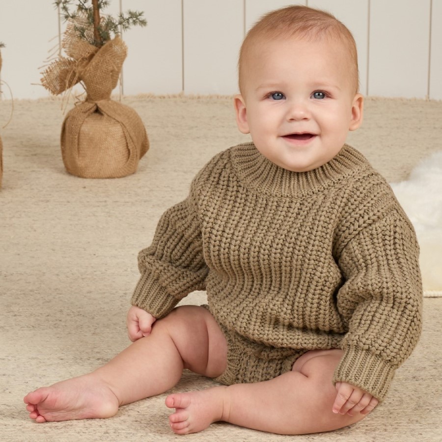 Chunky Knit Sweater | Olive