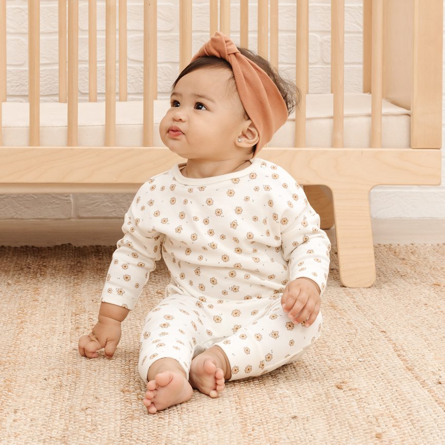 L/S Tee & Drawstring Pant | Daisy Confetti