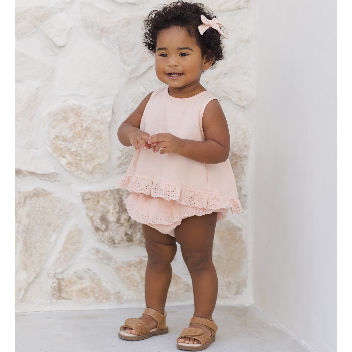 Bow W. Clip, Set Of 3 | Sage, Yellow, Melon