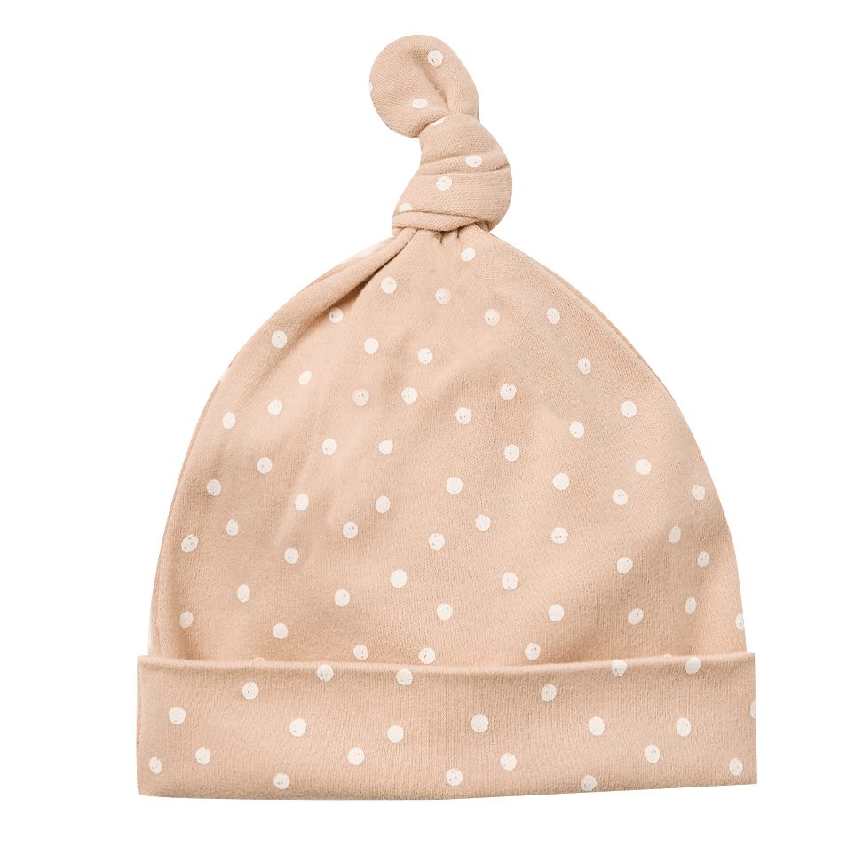 Knotted Baby Hat | Dots
