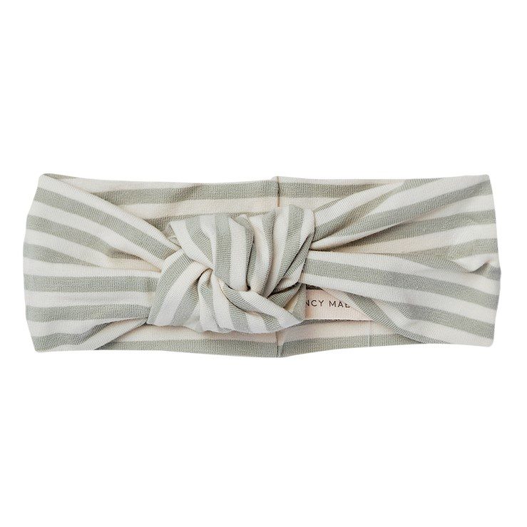 Knotted Headband | Pistachio Stripe