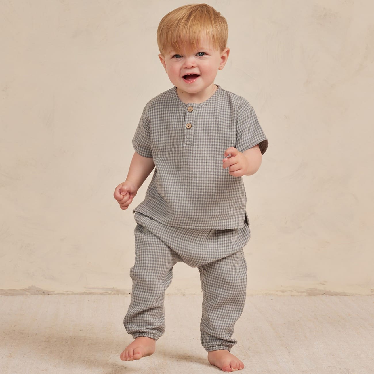 Henry Top & Wonen Pant | Blue Gingham