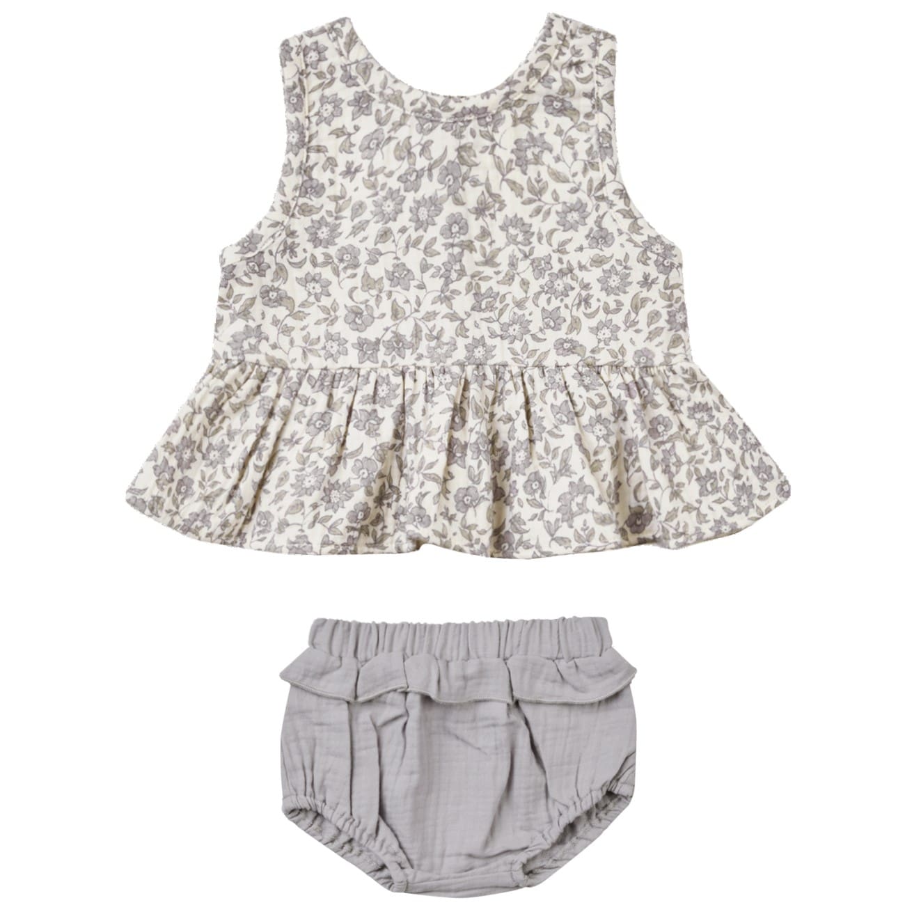 Sleeveless Peplum Set | French