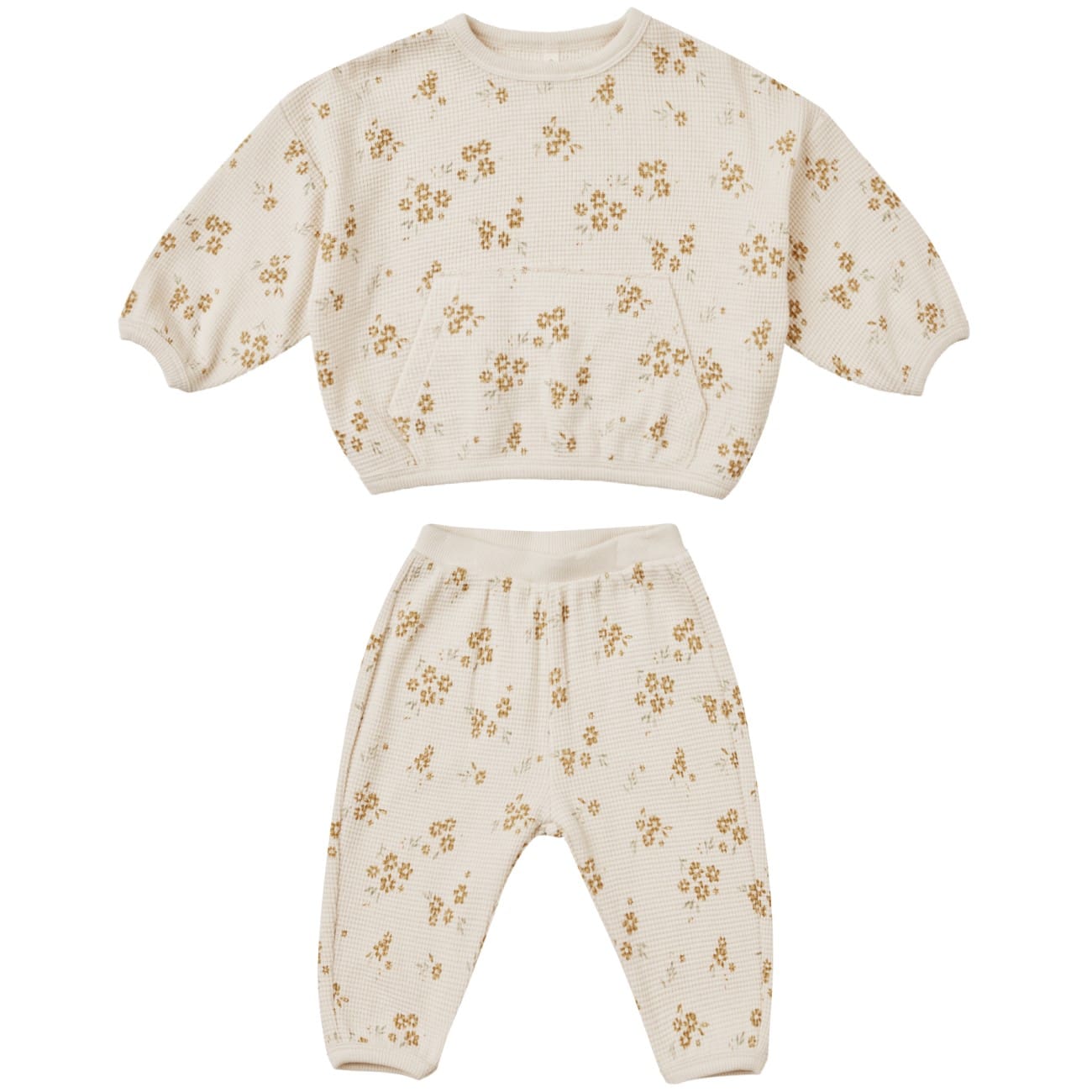 Waffle Slouch Set | Honey Flower