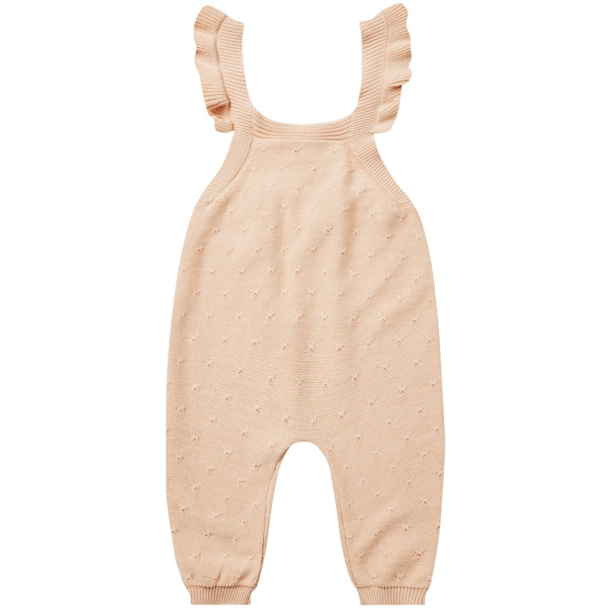 Pointelle Knit Overalls | Shell