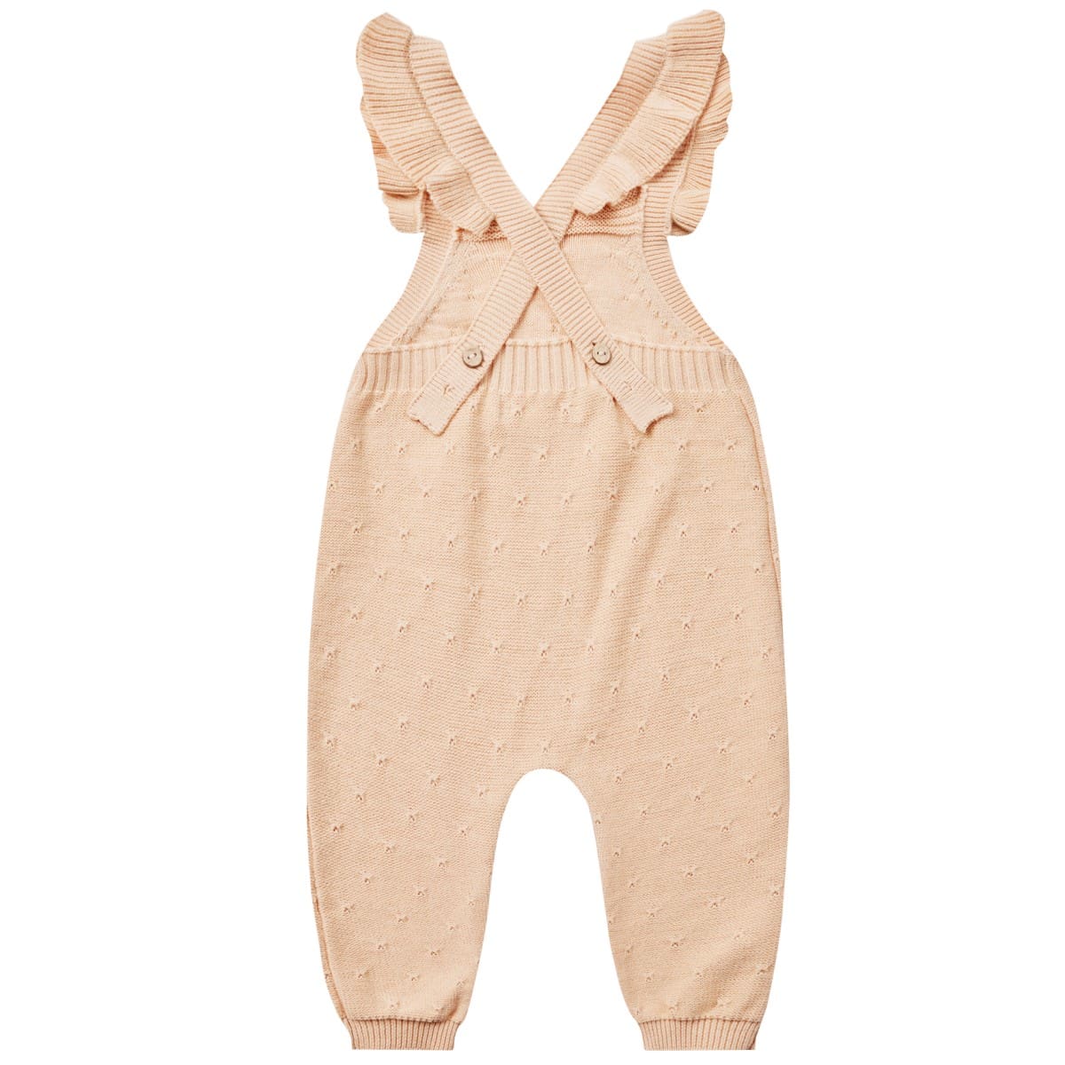 Pointelle Knit Overalls | Shell