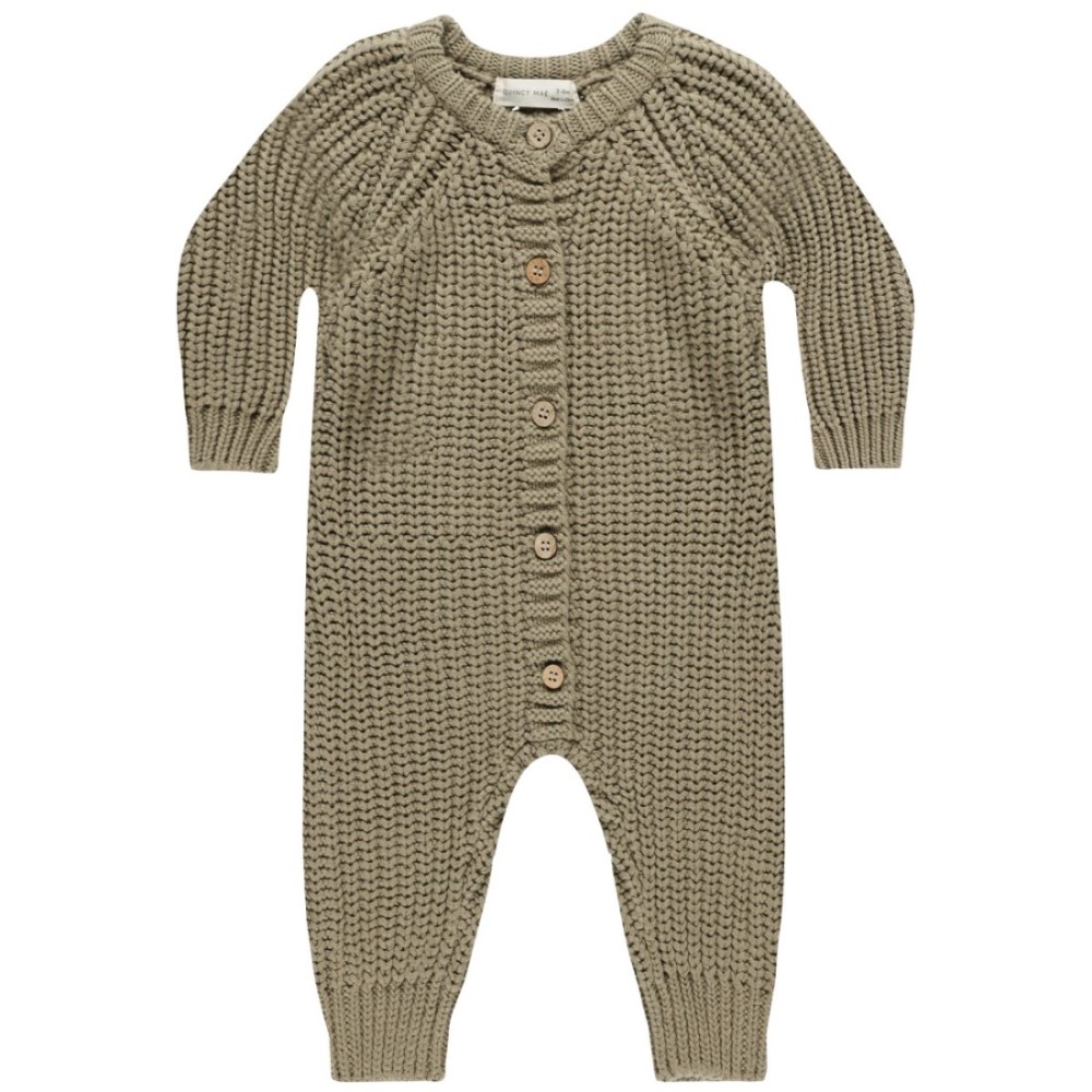 Chunky Knit Jumpsuit | Olive