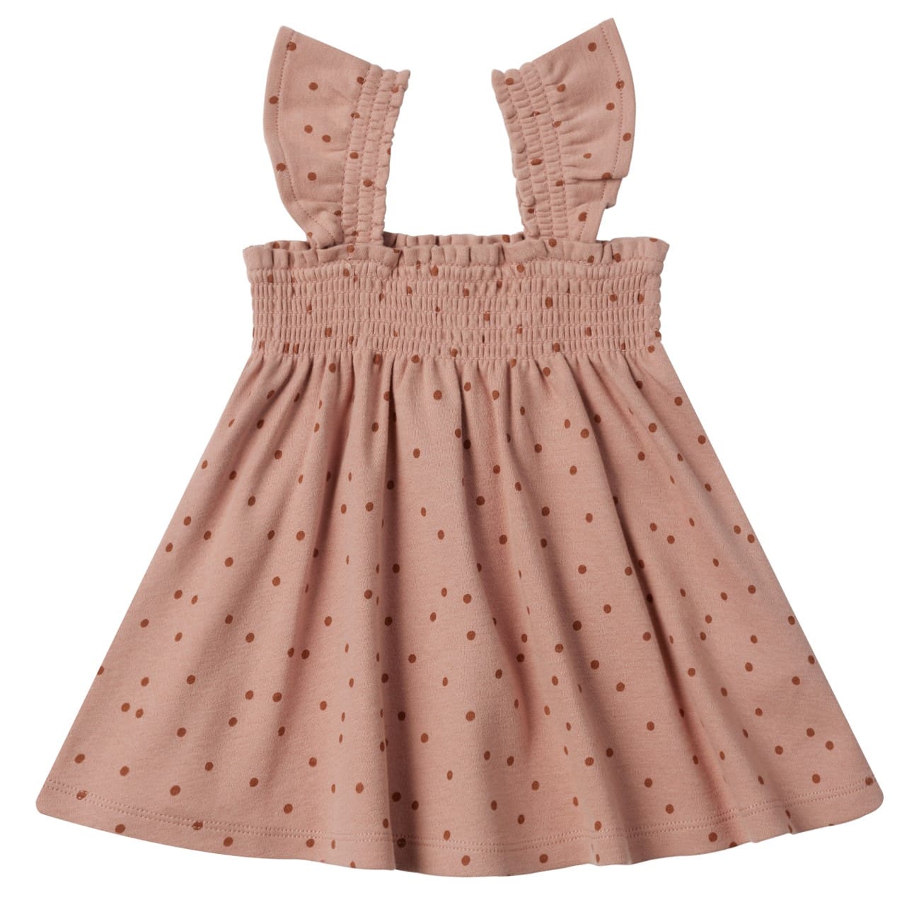 Smocked Jersey Dress | Polka Dot
