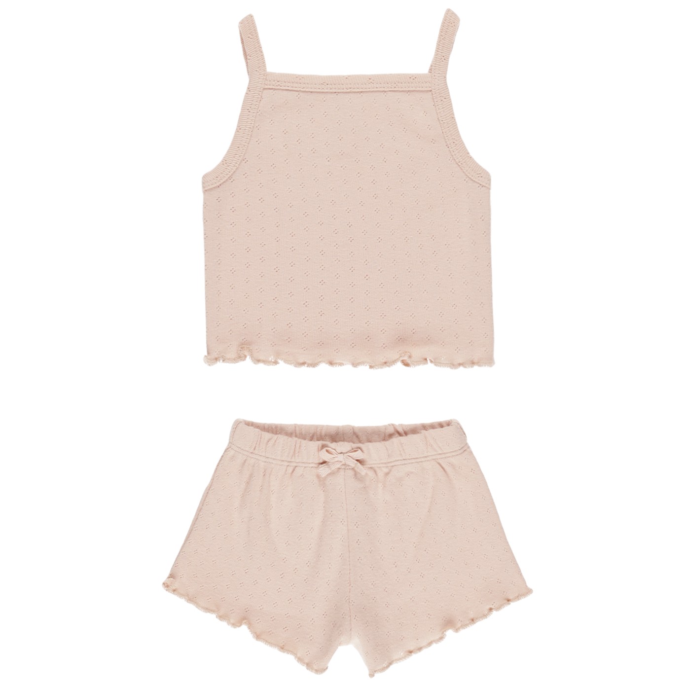Pointelle Tank + Shortie Set | Melon