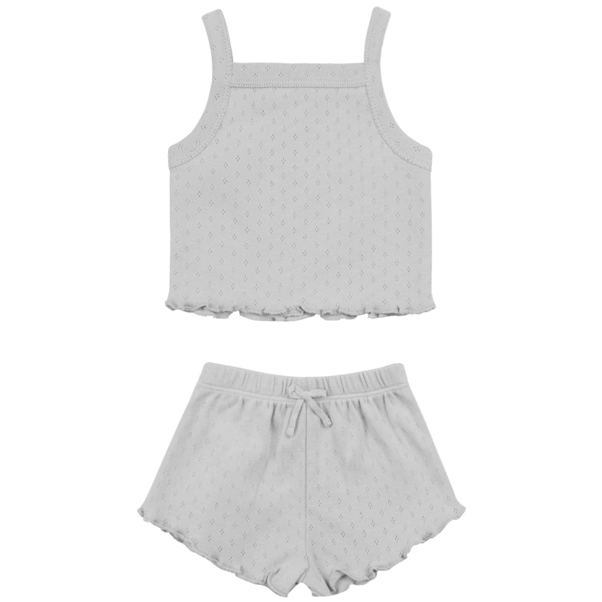 Pointelle Tank + Shortie Set | Cloud