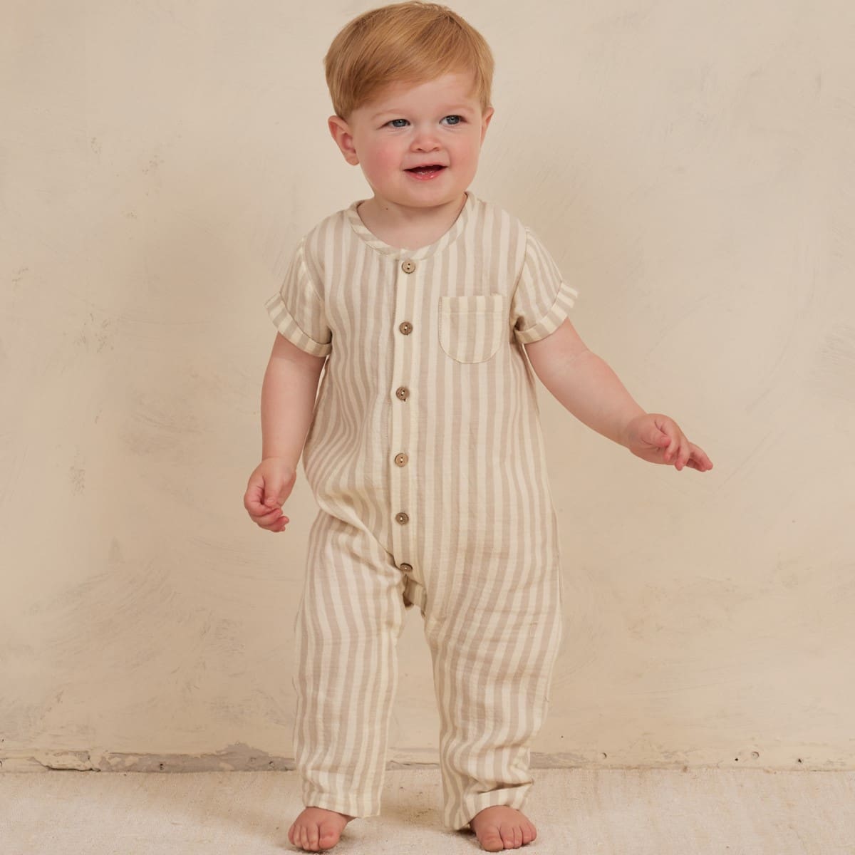 Charlie Jumpsuit | Ash Stripe