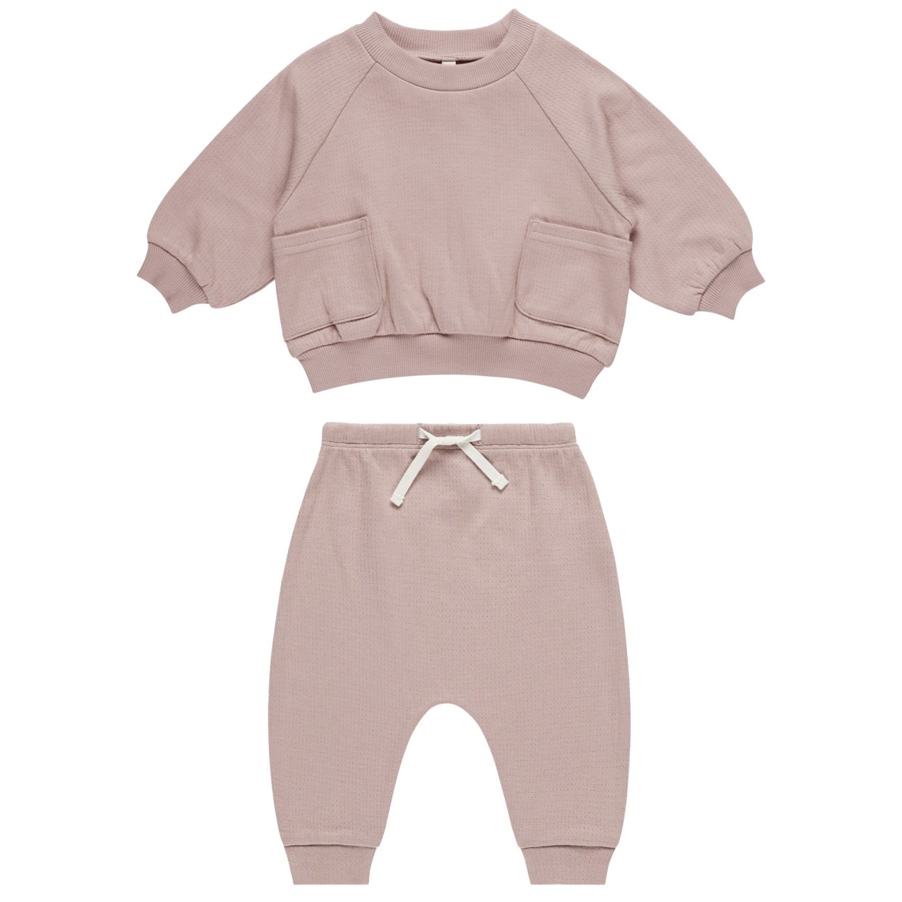 Pocket Sweatshirt & Sweatpants | Mauve
