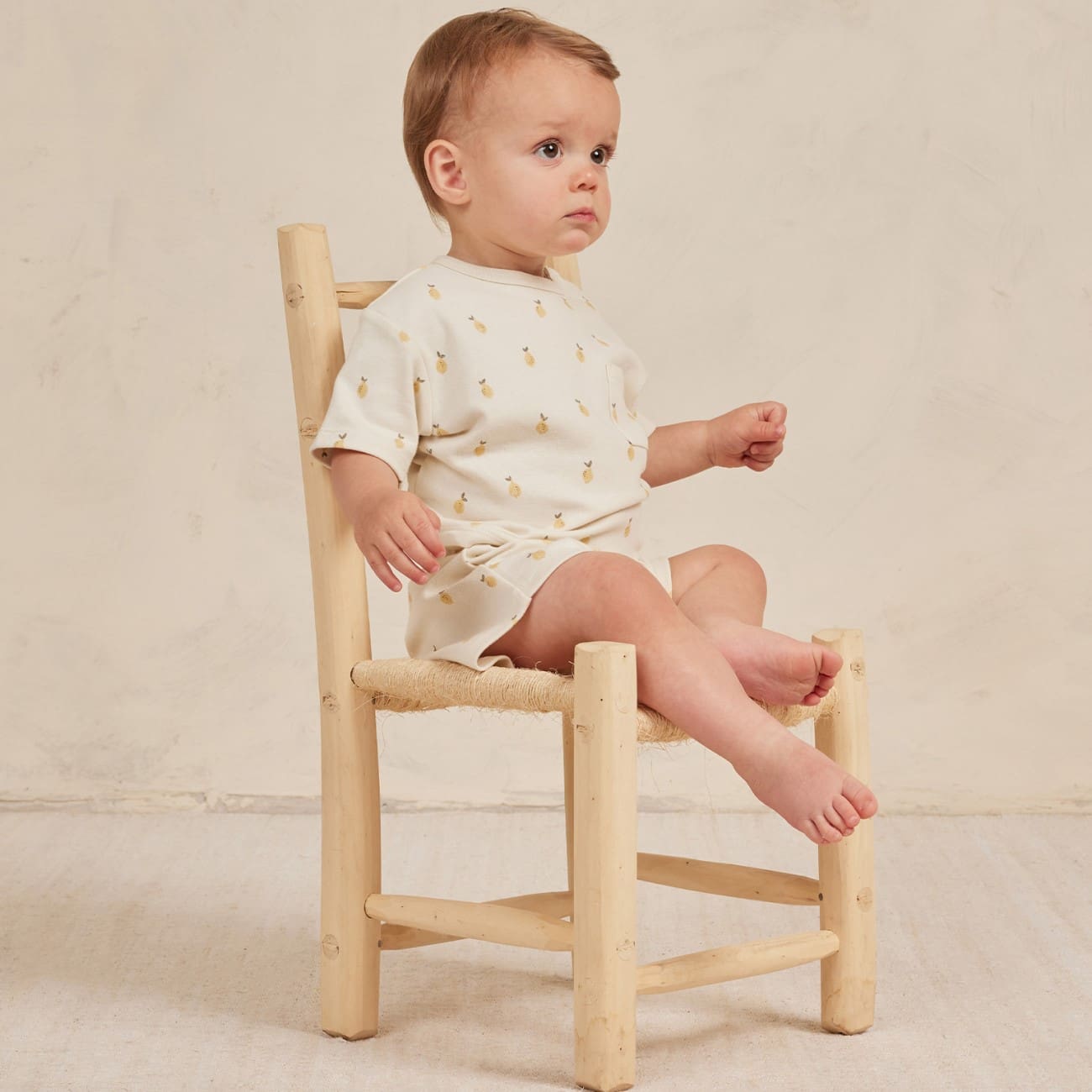 Boxy Pocket Tee + Short Set | Lemons