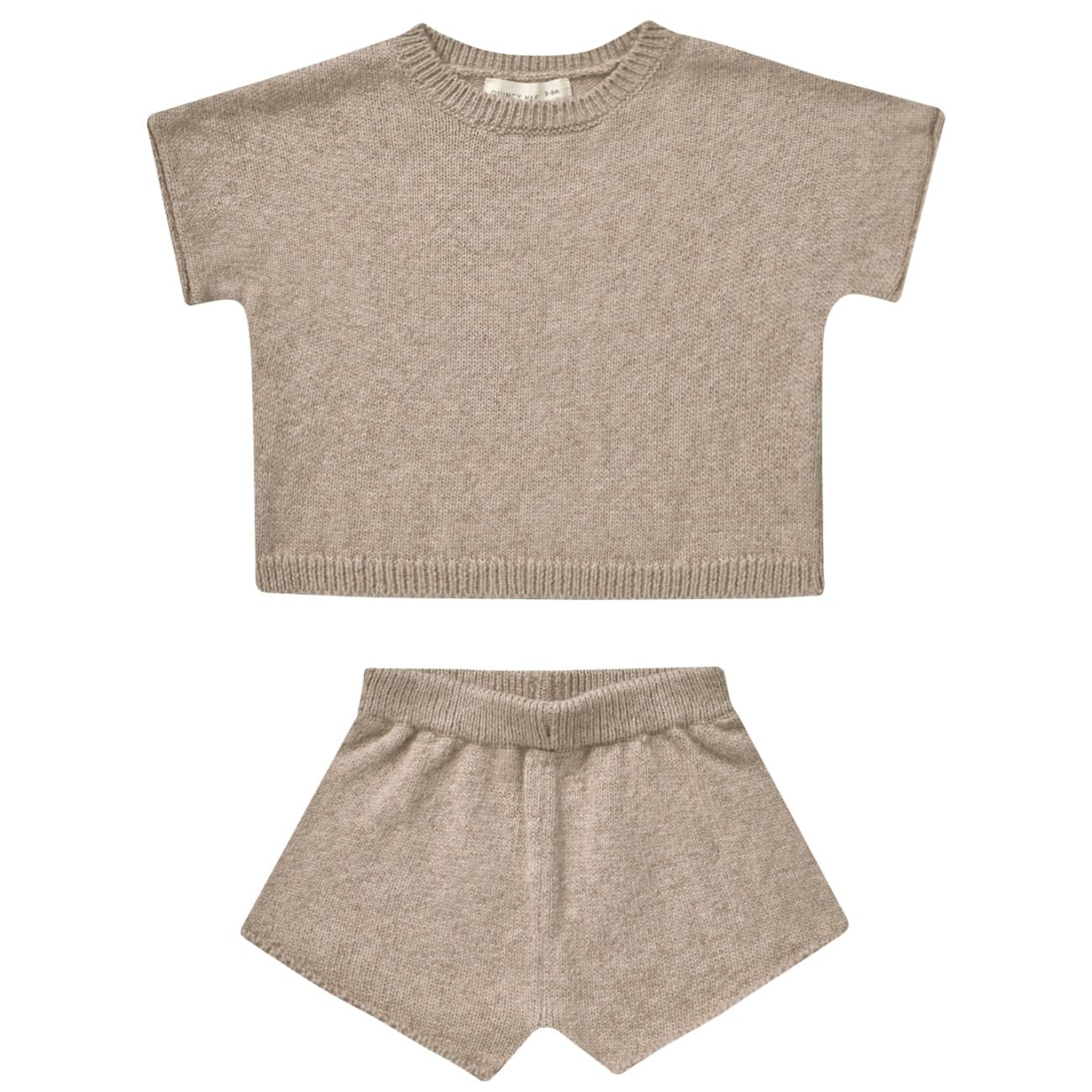 Relaxed Summer Knit Set | Heathered Oat