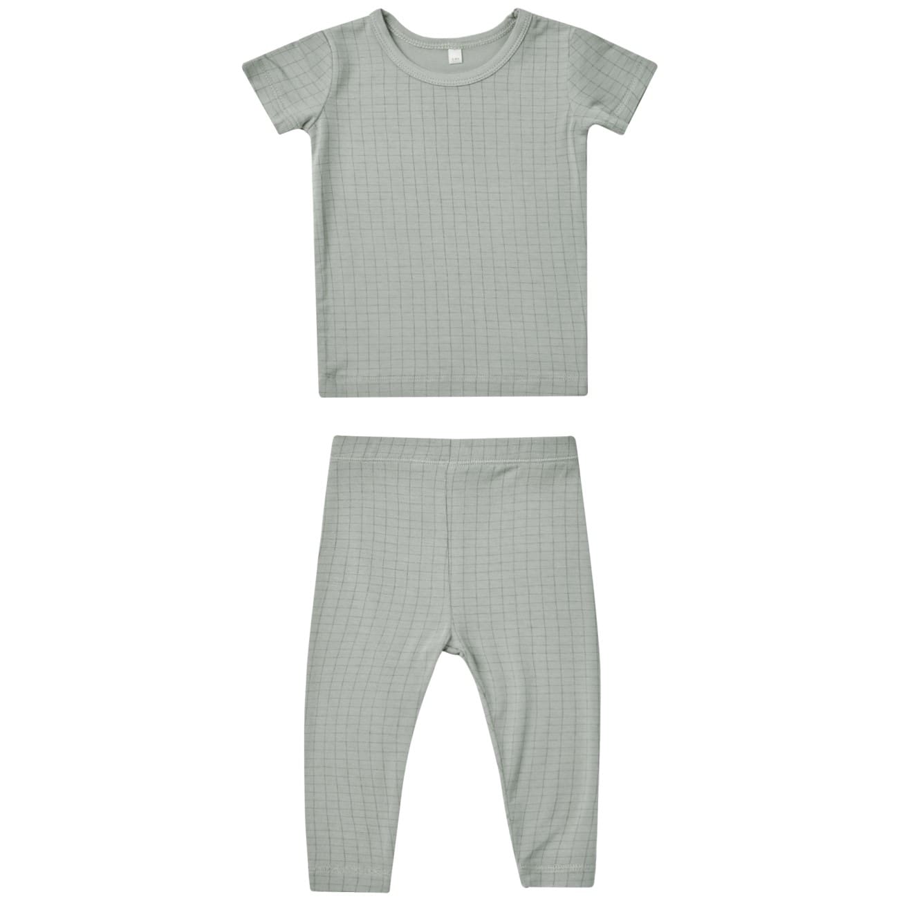 Bamboo Short Sleeve Pajama Set | Grid