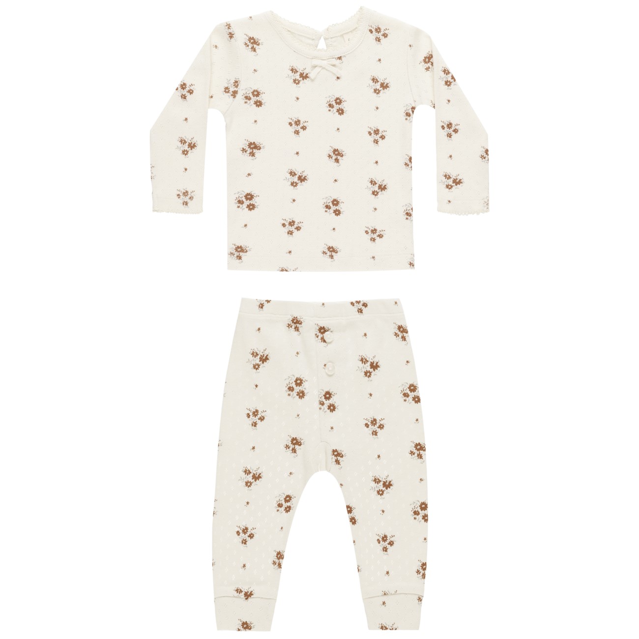 Pointelle L/S Top + Legging | Autumn Flora