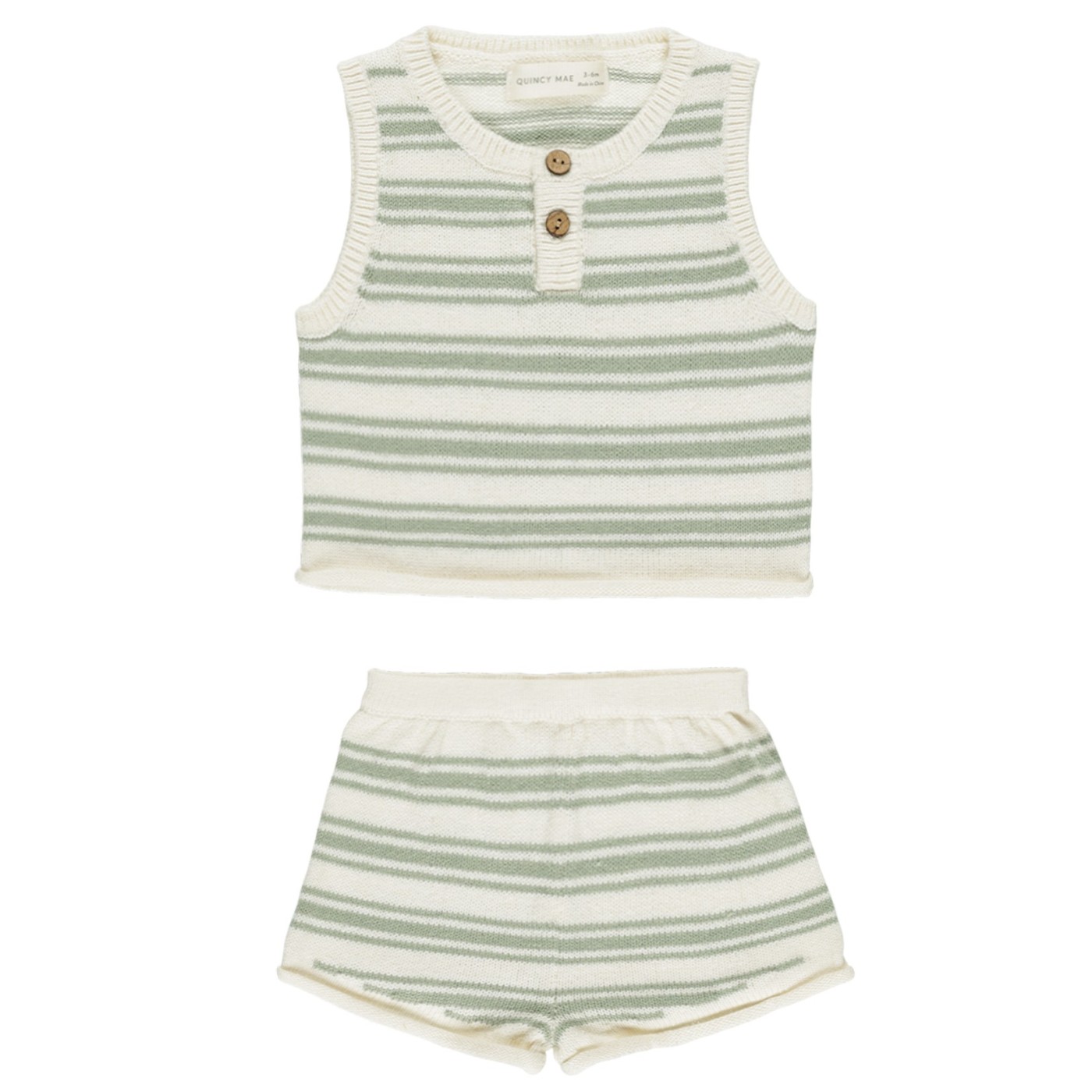 Taylor Knit Set | Sage Knit Stripe