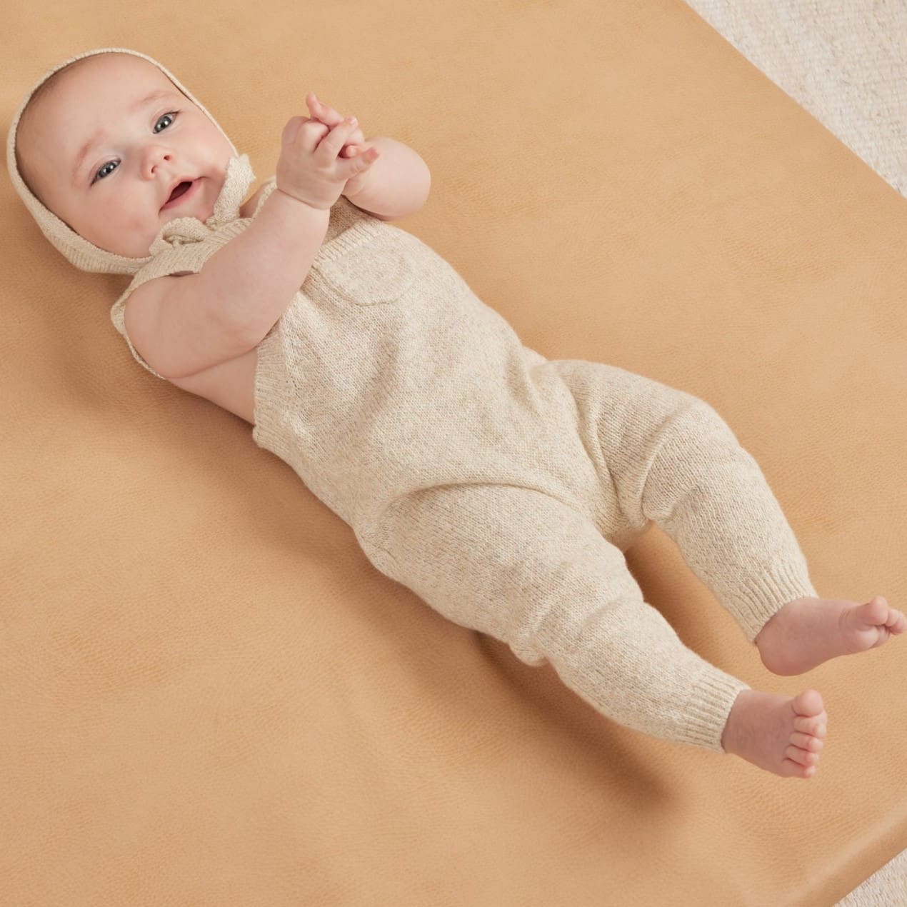 Knit Overalls | Ivory