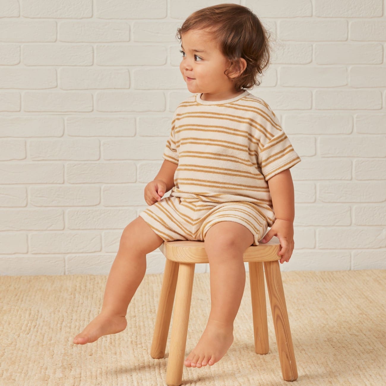 Terry Tee + Shorts Set | Honey