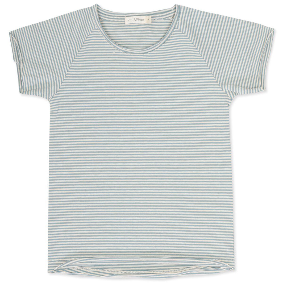 Raglan Tee S/S Stripes & Rib Shorts | Cloudy Blue