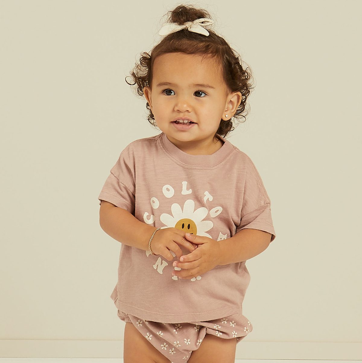 Cool To Be Kind Boxy Tee & Dainty Fleur Slouch Pant