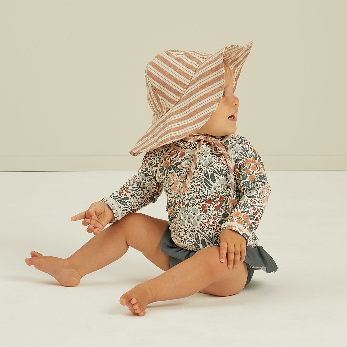 Floppy Hat | Stone Stripe