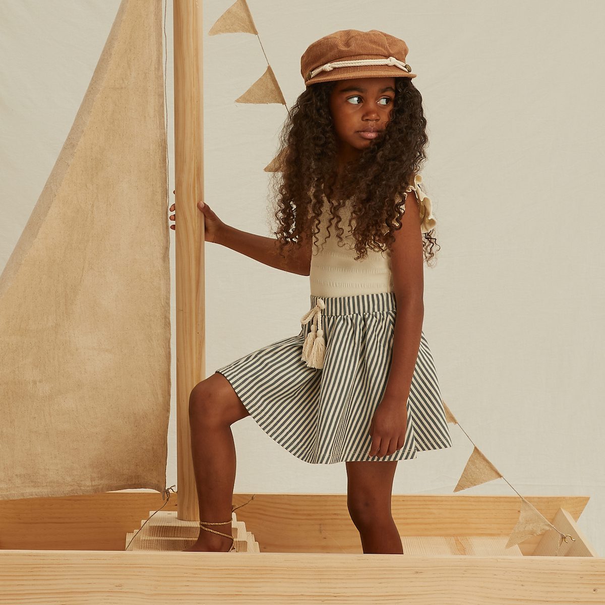 Mini Skirt | Sea Stripe