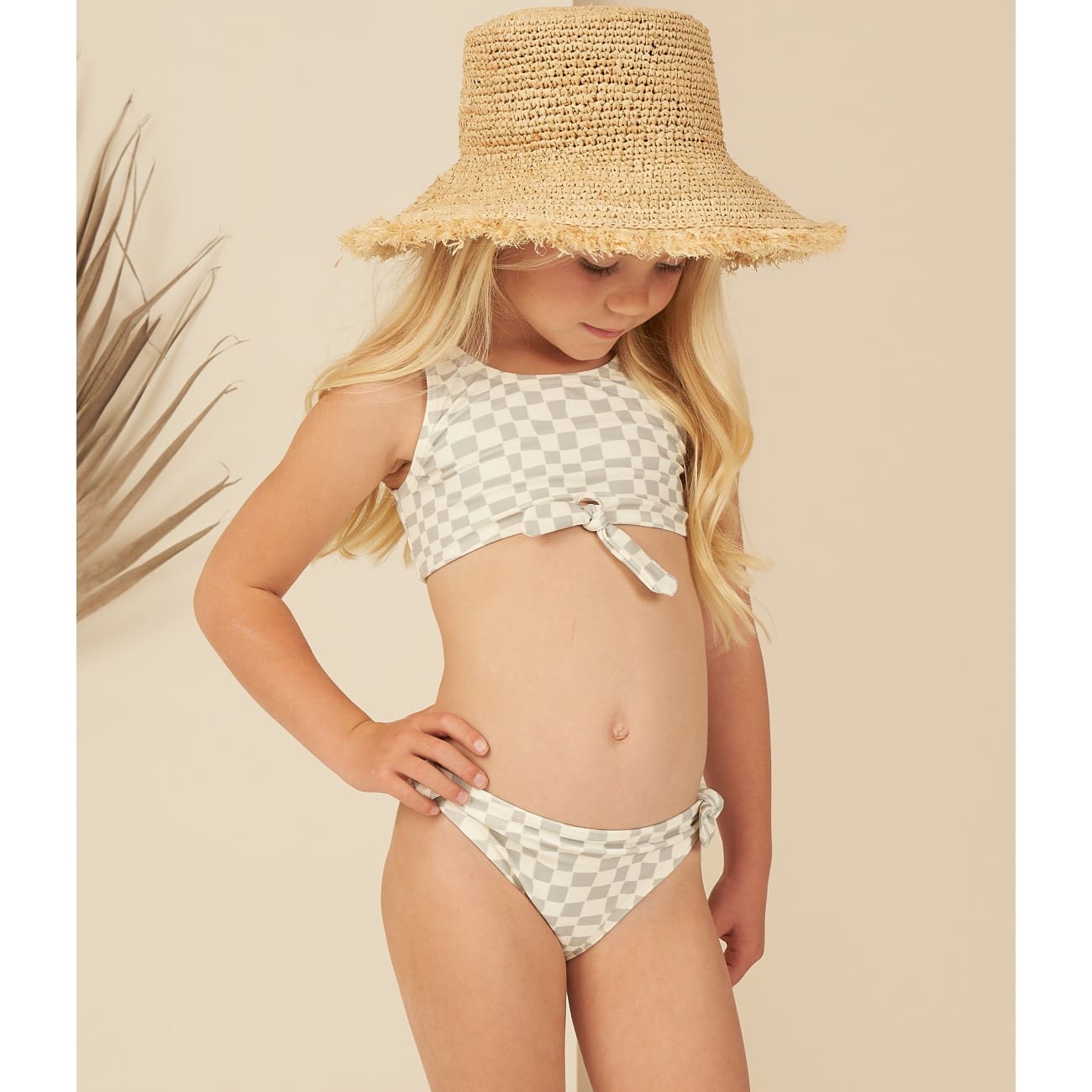 Knotted Bikini | Seafoam Check