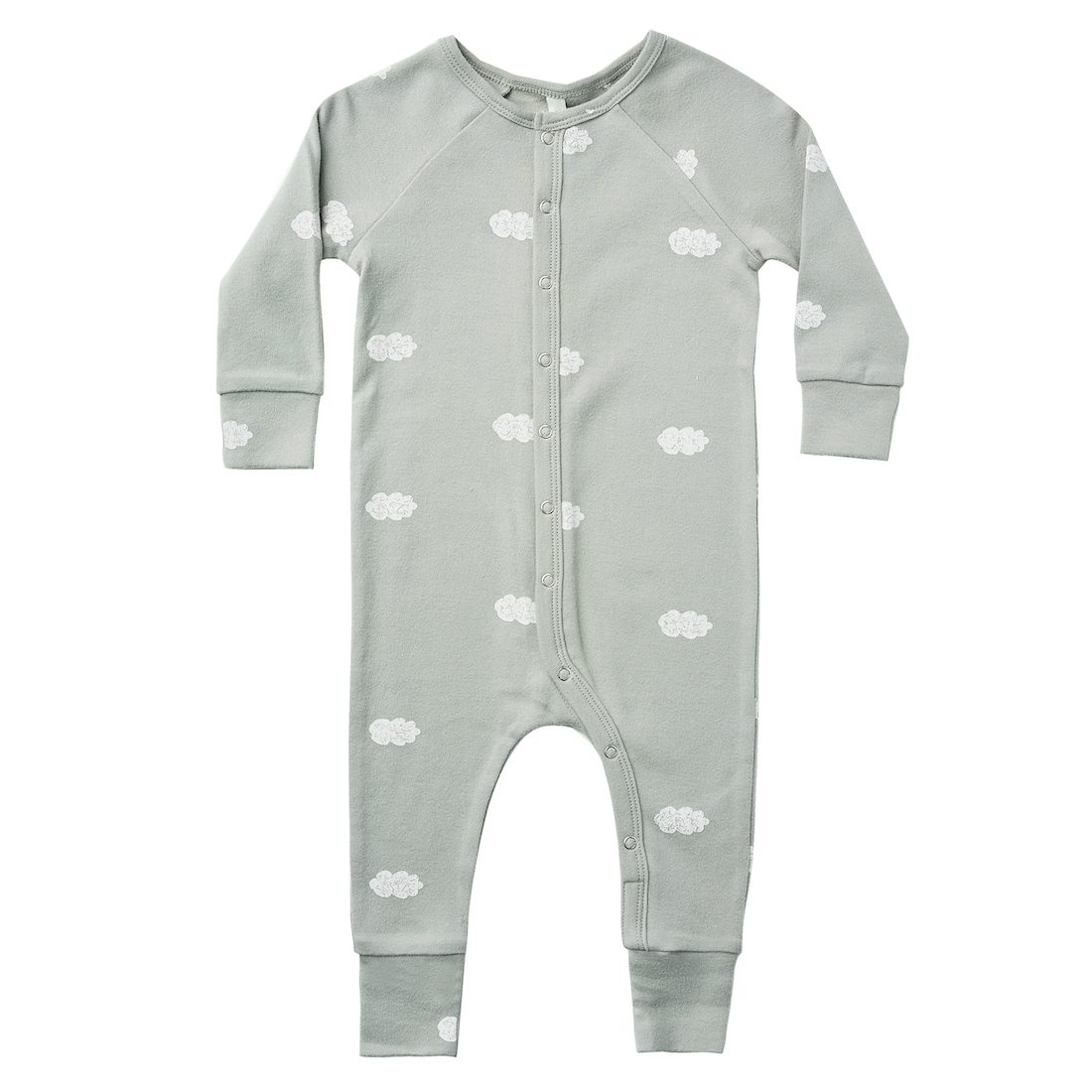 Ribbed Longjohn Pajamas | Clouds