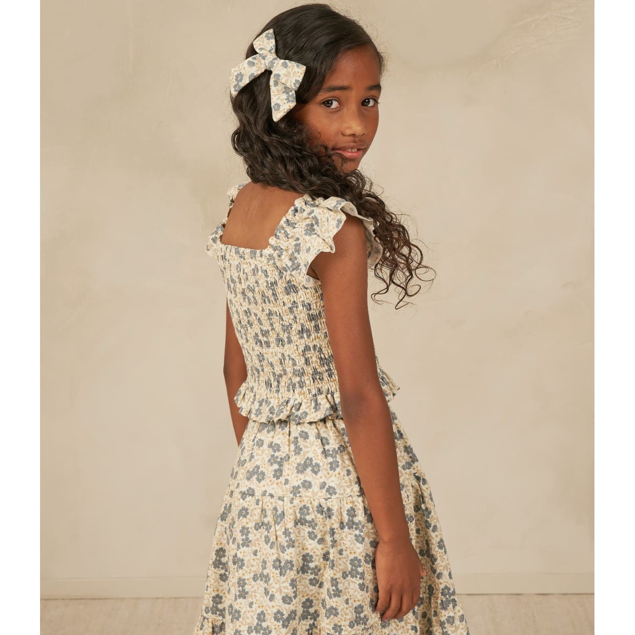 Girl Bow | Blue Ditsy