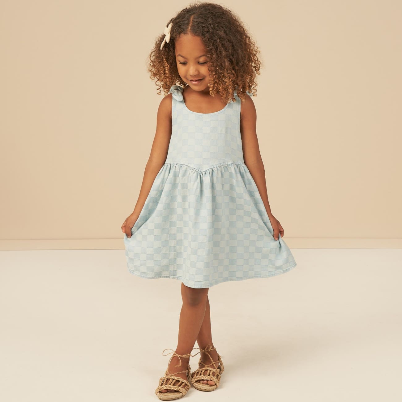 Summer Dress | Blue Check